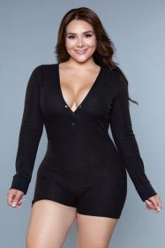 1883 Casey Romper (Color:: Black, BLK: 1X)
