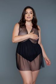 2242 Amira Babydoll (Color:: Black, BLK: 3X)