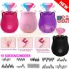 Rose Shape Sucking Vibrator G-spot Private Parts Sex Toy 7 Speed Waterproof