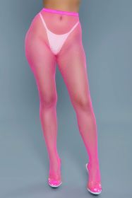 2302 Up All Night Pantyhose (Color:: Hot Pink, BLK: OS)