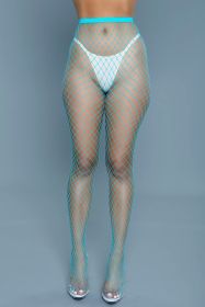 2303 Can't Back Down Pantyhose (Color:: Turquoise, BLK: OS)