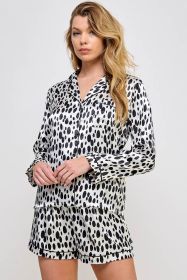 2085 Dalmy PJ Set (Color:: Black/White, BLK: XL)