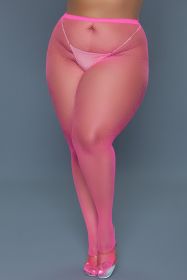 2302 Up All Night Pantyhose (Color:: Hot Pink, BLK: Q)