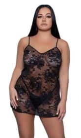 2270 Kelly Chemise (BLK: S, Color:: Black)