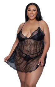 2269 Daisy 2 Piece (BLK: 1X, Color:: Black)