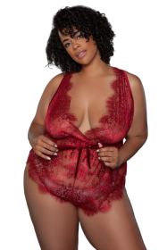 2249P Nancy Teddy (BLK: 3X, Color:: Rust)