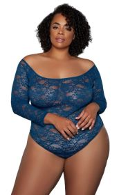 2248P Marina Bodysuit (BLK: 3X, Color:: Deep Royal)