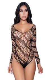 1996 Let Me Love You Bodysuit (BLK: OS, Color:: Black)