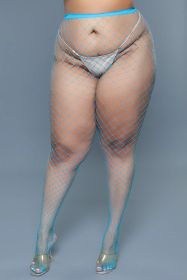 2302 Up All Night Pantyhose (Color:: Turquoise, BLK: Q)