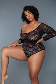 2248P Marina Bodysuit (Color:: Black, BLK: 3X)