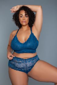 2252P Cindy Cami Set (Color:: Deep Royal, BLK: 3X)