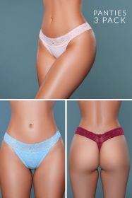 21993PK Asher 3 Pack (Color:: Peach/Blue/Burgundy, BLK: L)