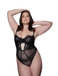 2236 Cameryn Bodysuit (BLK: 1X, Color:: Black)