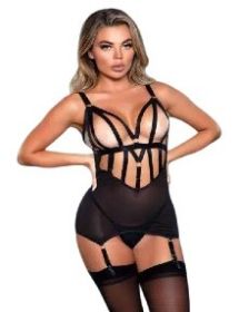 2074 Brooke Cami Suspender (BLK: 2032-BLK-M, Color:: Black)